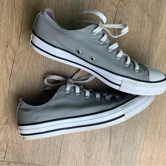 Converse All Star Gray Ladies Sneakers - Picture 2 of 9